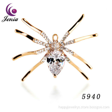 Jenia High Quality Beautiful Butterfiy And Pearl Crystal Brooch Cheap Crystal Brooch